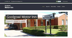 Desktop Screenshot of goolgowimotorinn.com